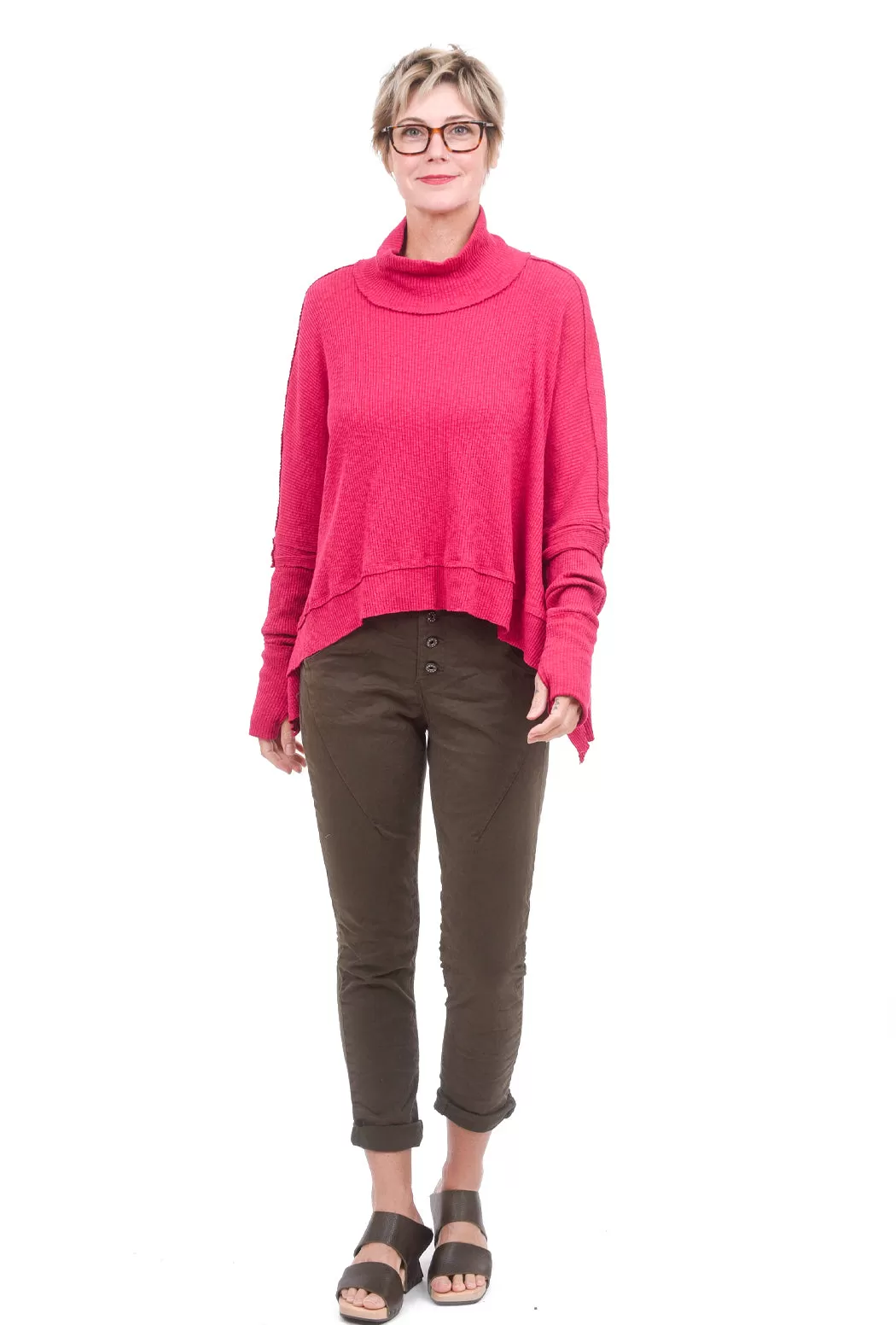 Moon Daisy Thumbhole Sweater, Rose