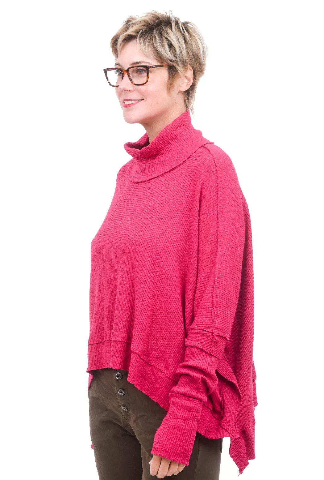 Moon Daisy Thumbhole Sweater, Rose