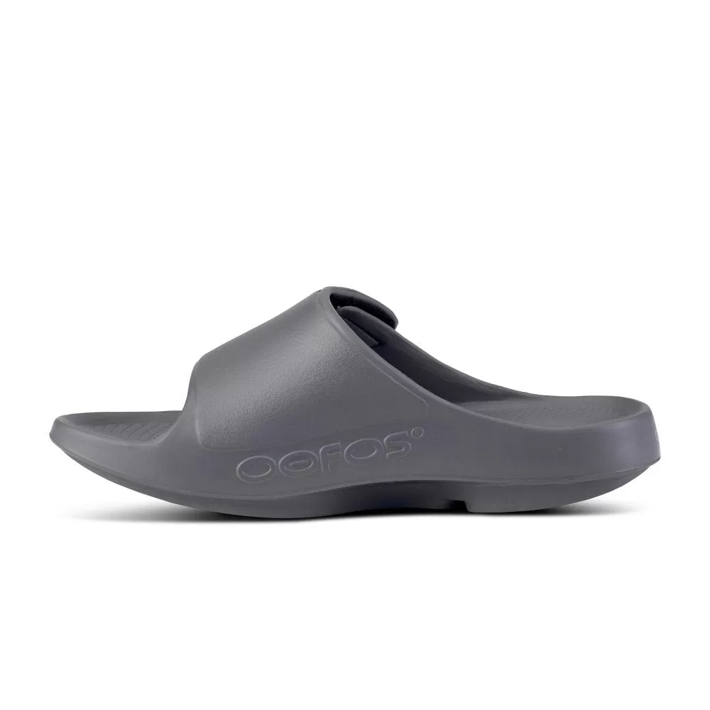 Oofos Ooahh Sport Flex Recovery Slide Sandal - Slate