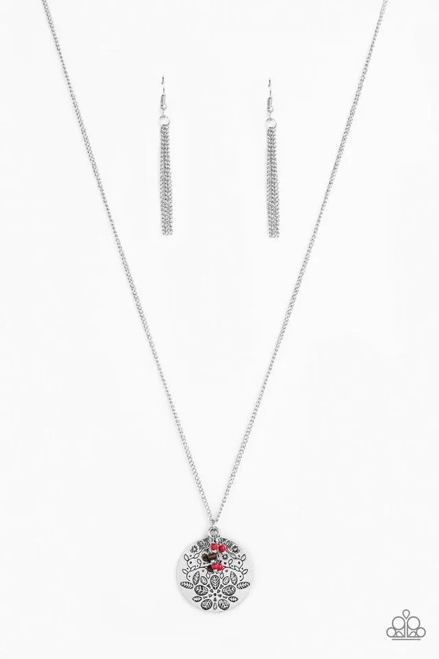 Paparazzi Accessories - Desert Abundance - Red Necklace