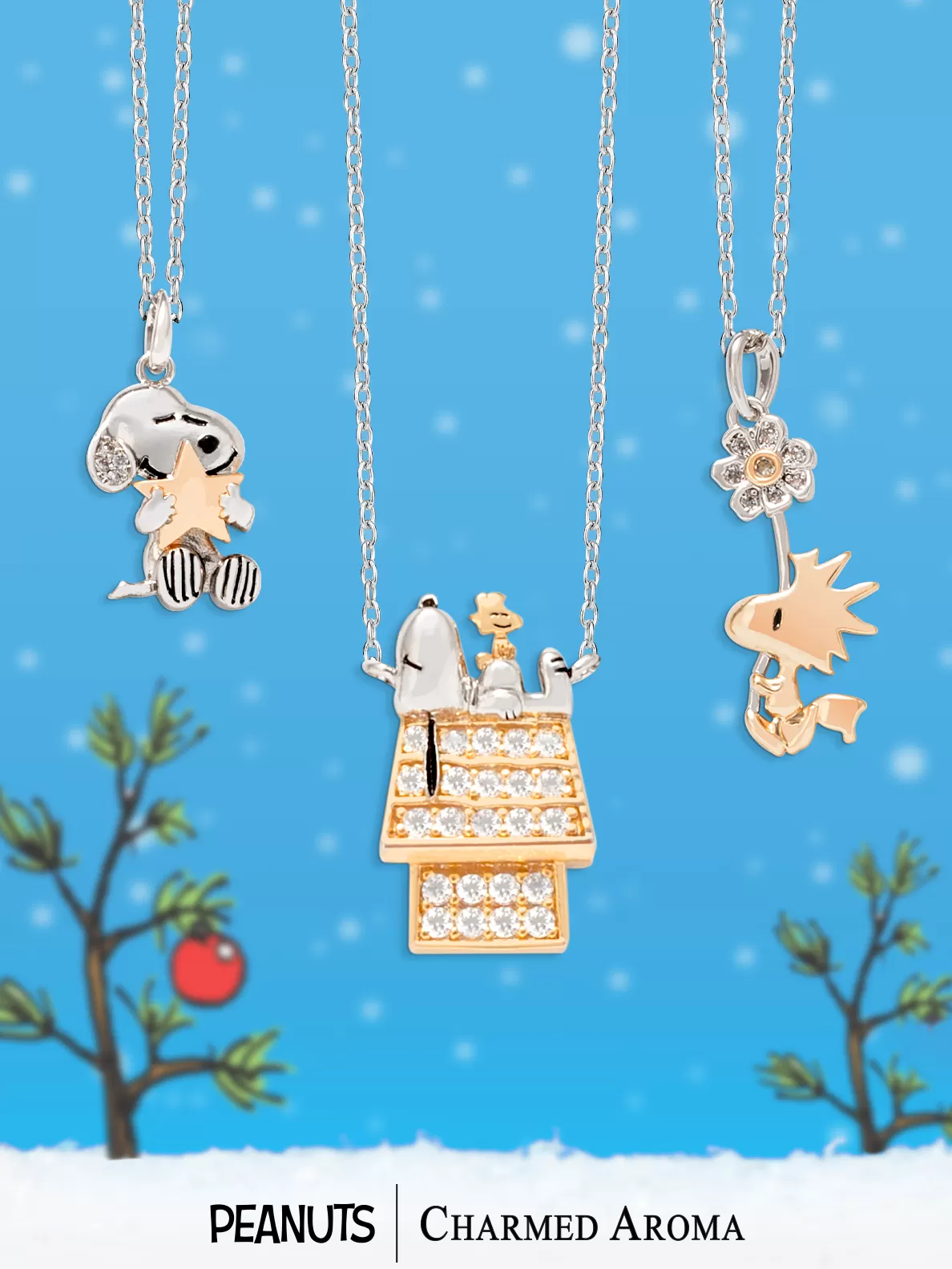 Peanuts Snoopy Holiday House Candle - Peanuts Necklace Collection