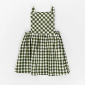 Pinafore Dress in Bush Gingham