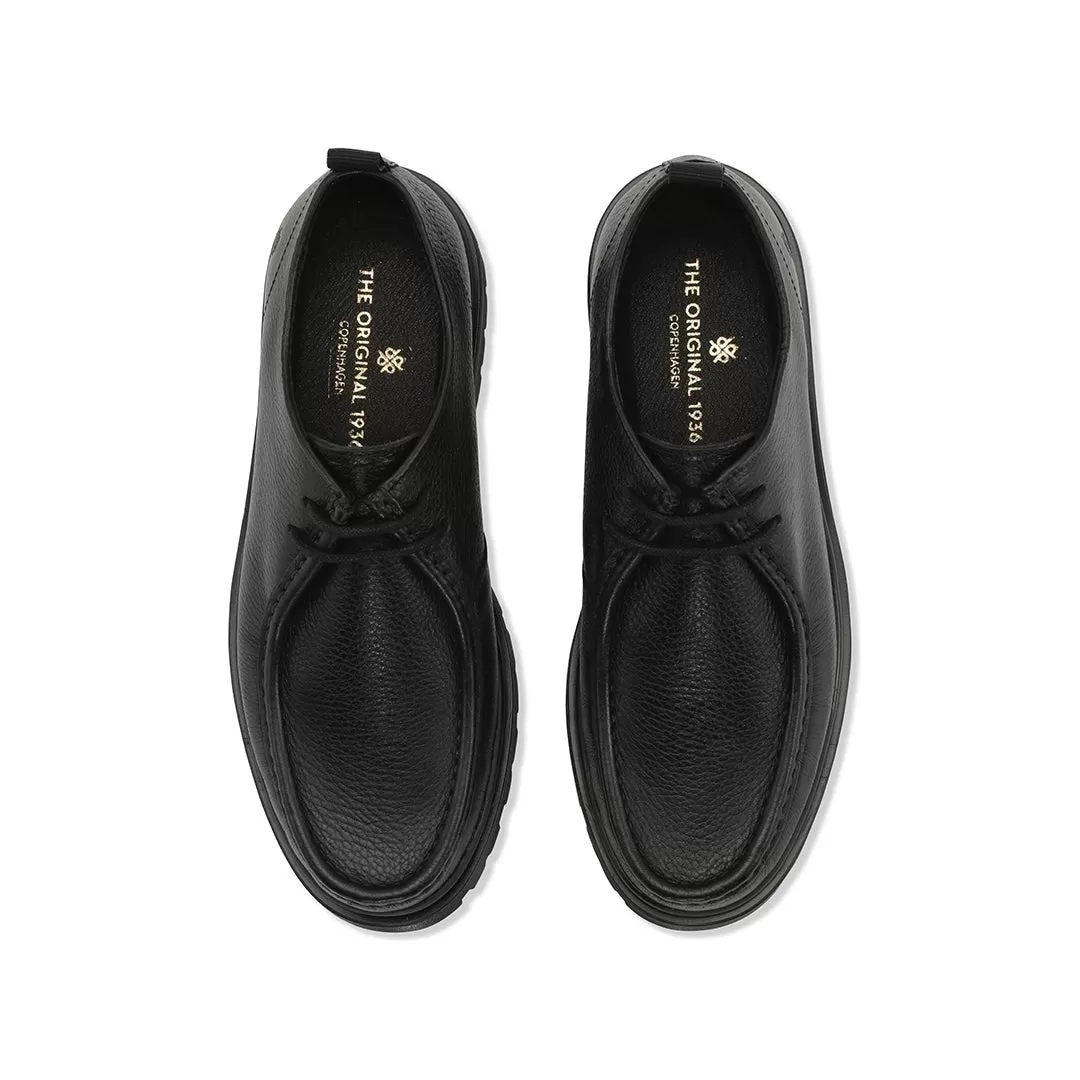 Playboy Alain Black tumbled leather loafers