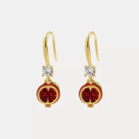 Pomegranate Earrings