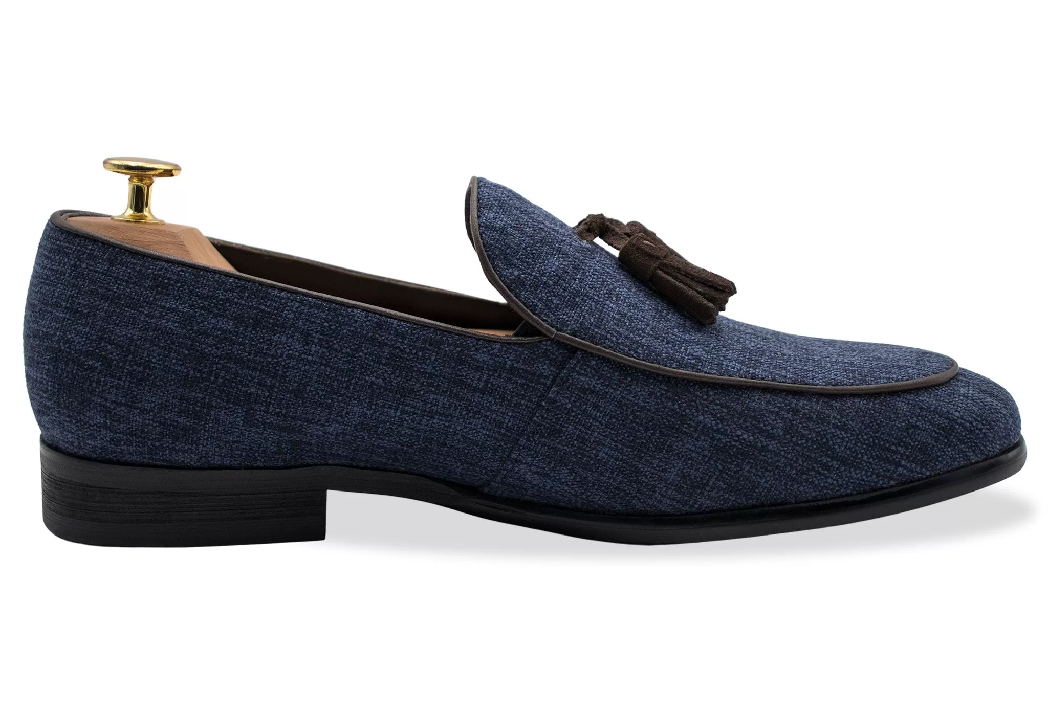 Rafael Denim Tassel Belgian Loafer