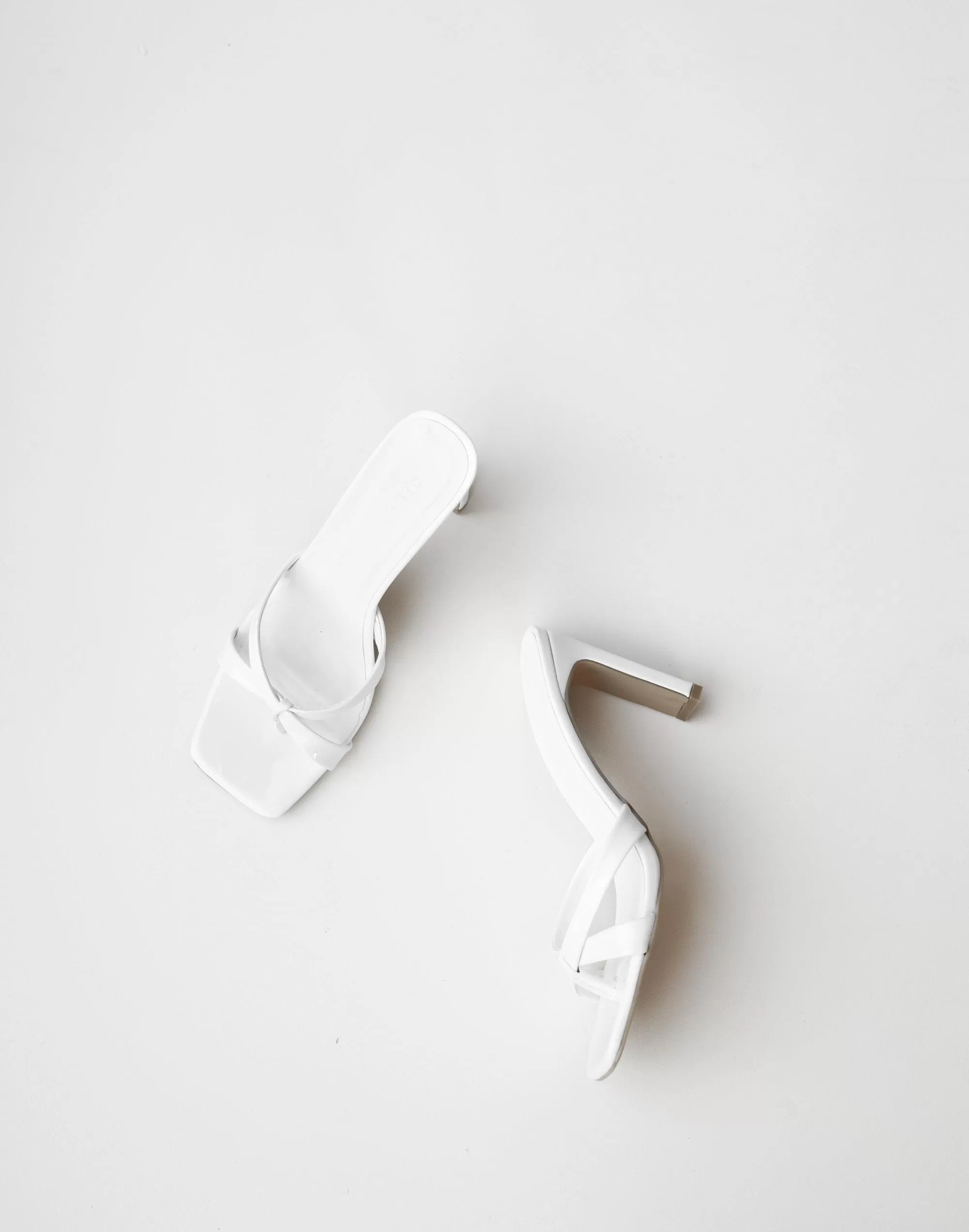 Raylee Heels (White Patent) - By Billini