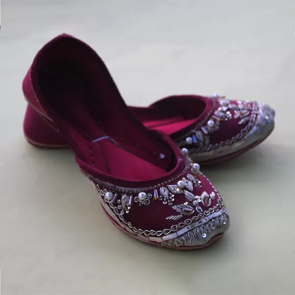 Red Fancy Khussa for women