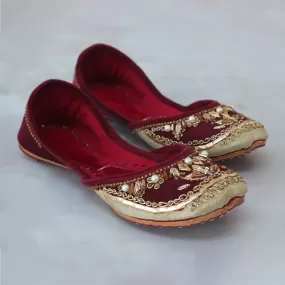 Red Fancy Khussa for women