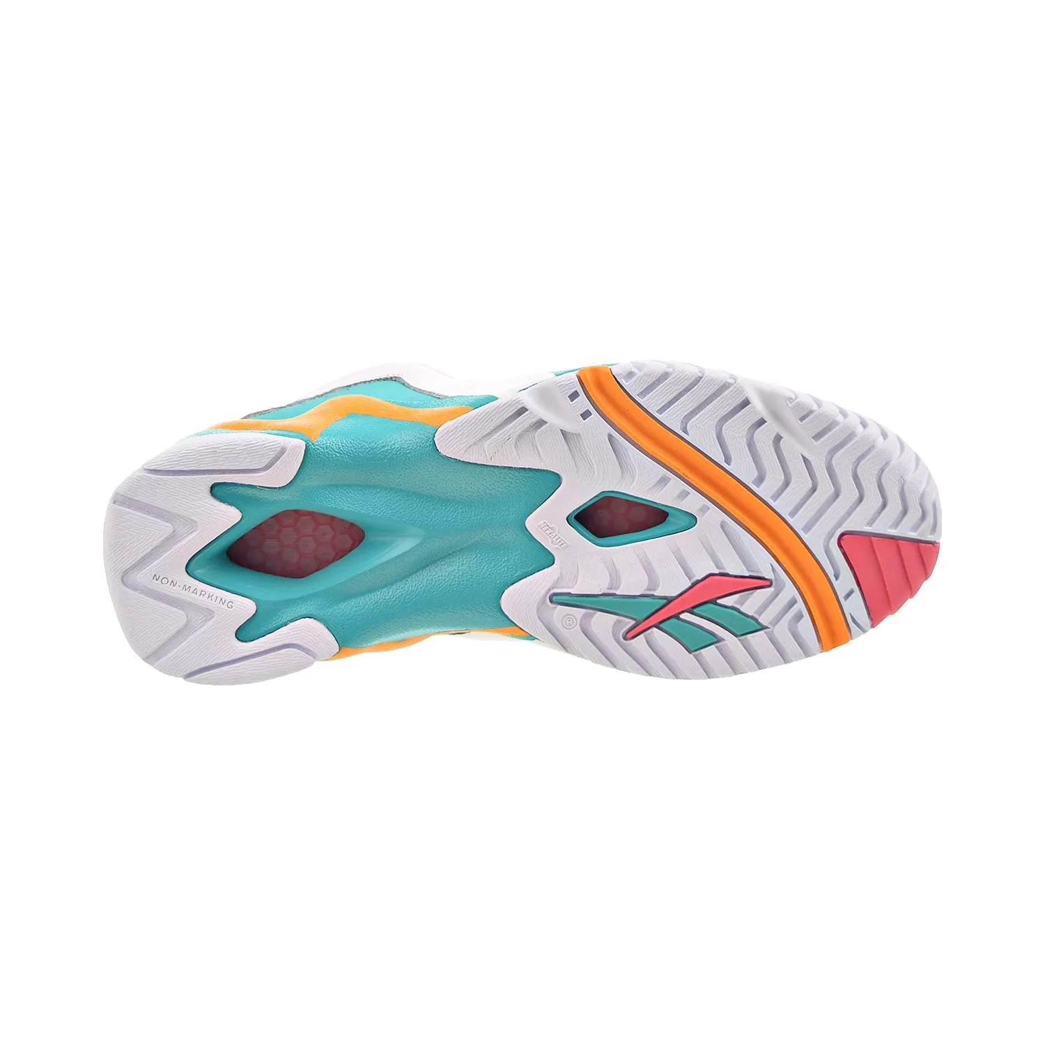 Reebok Kamikaze II Low Men's Basketball Shoes Spearmint-Footwear white-Orange