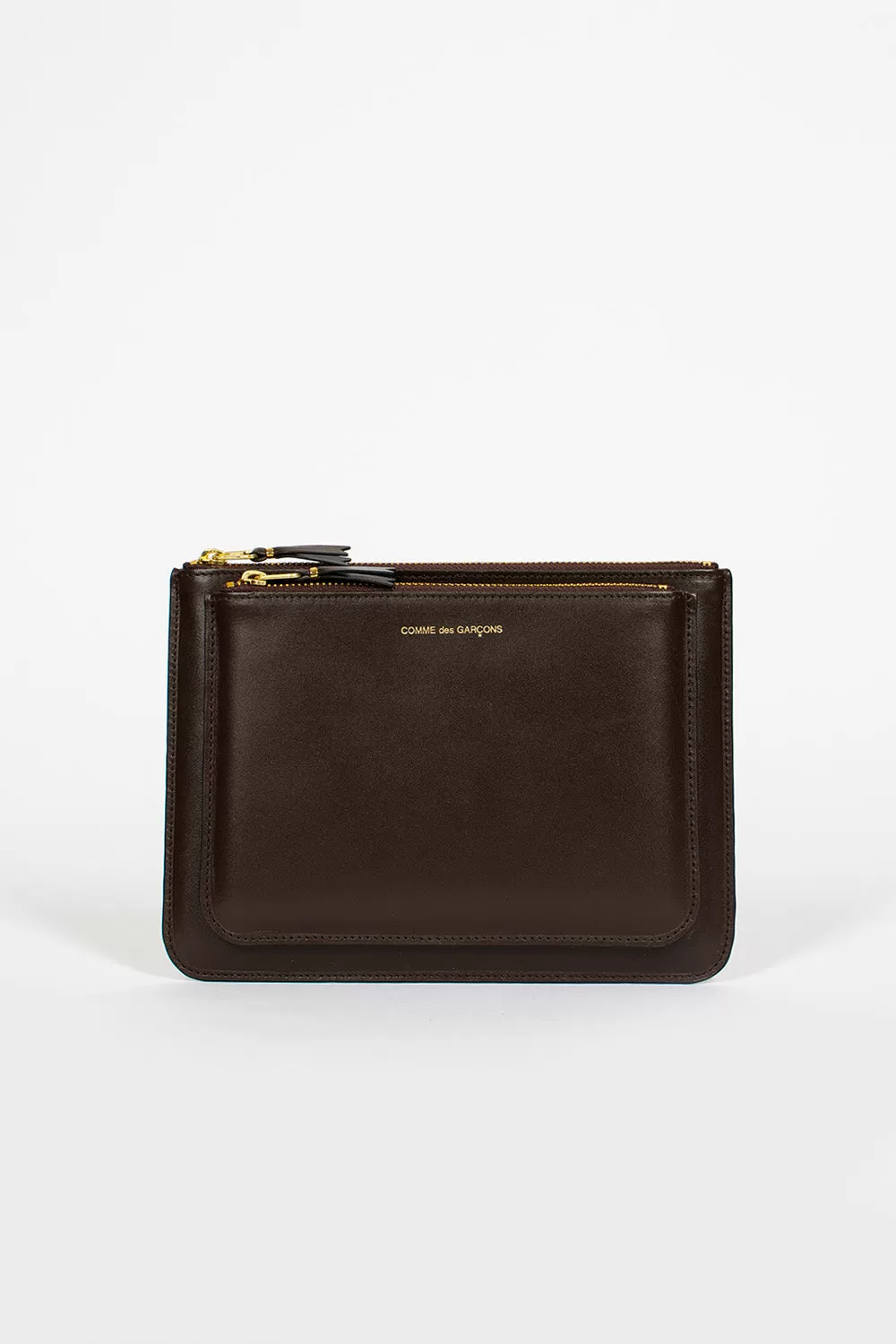 SA5100OP Double Pocket Wallet Brown