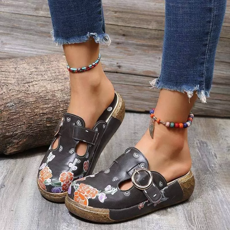 Soft Daily Print Platform Sandals