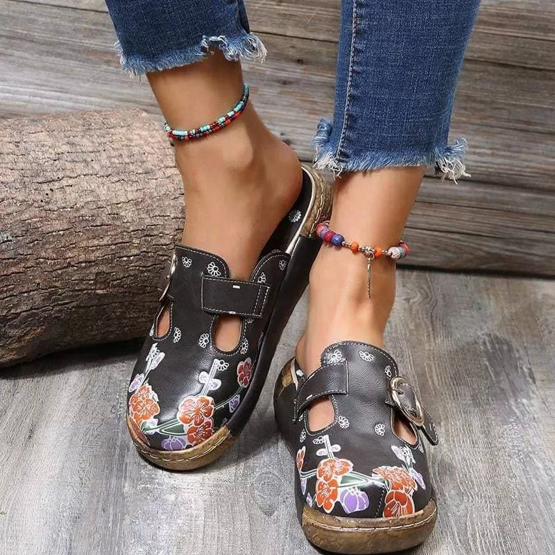 Soft Daily Print Platform Sandals