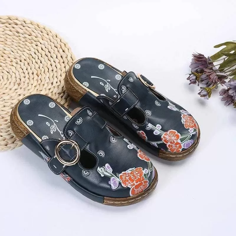 Soft Daily Print Platform Sandals