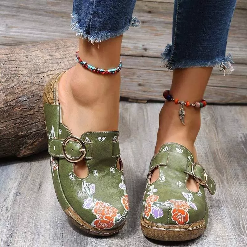 Soft Daily Print Platform Sandals