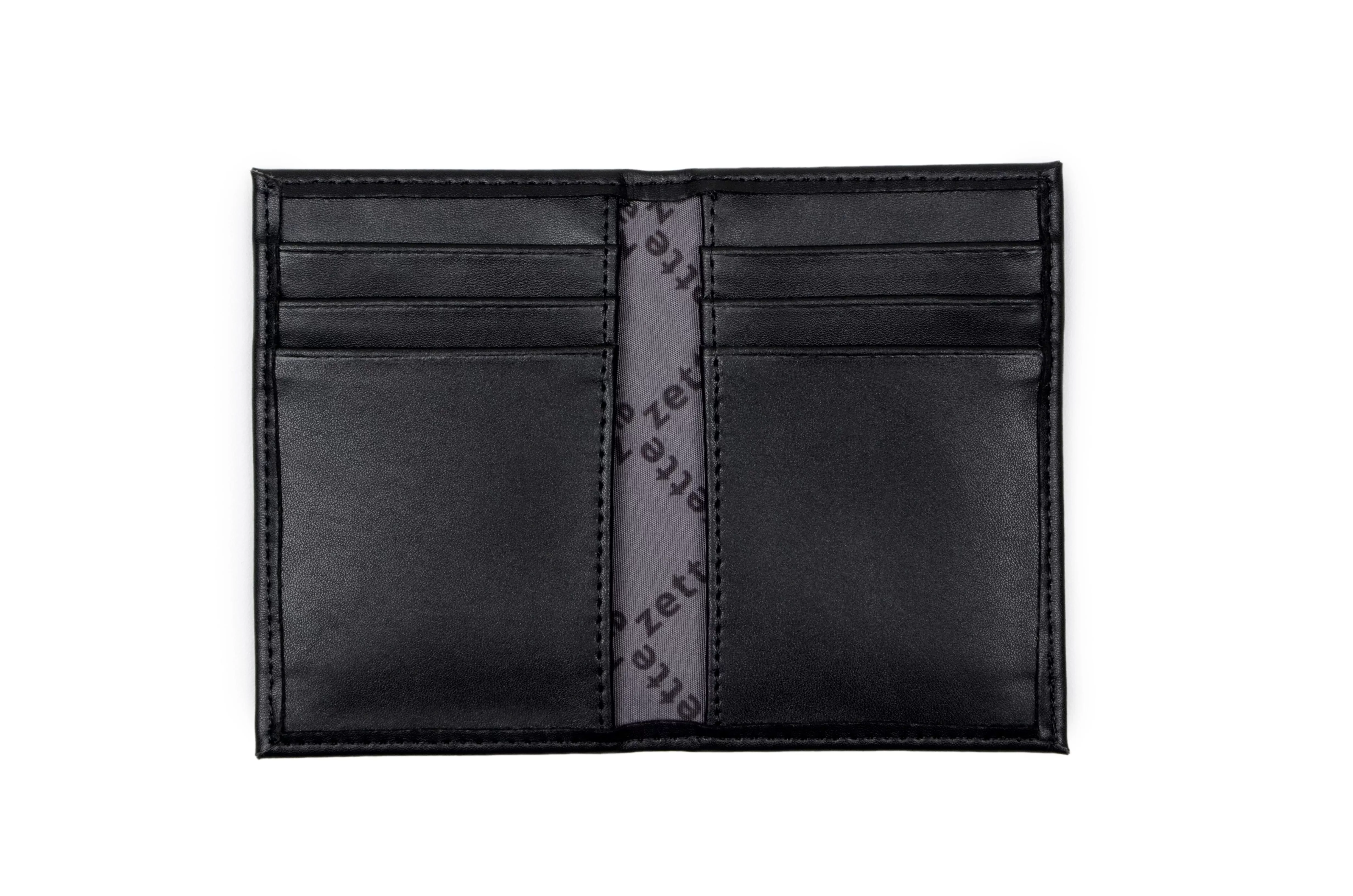 'Steve' men's vegan leather wallet Zette - black