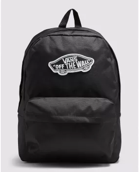 VANS WOMEN'S REALM SOLID BACKPACK (BLACK)