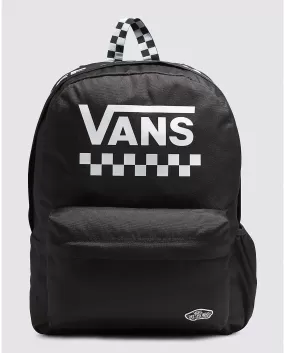 VANS WOMEN'S STREET SPORT REALM BACKPACK (BLACK/WHITE CHECKERBOARD)