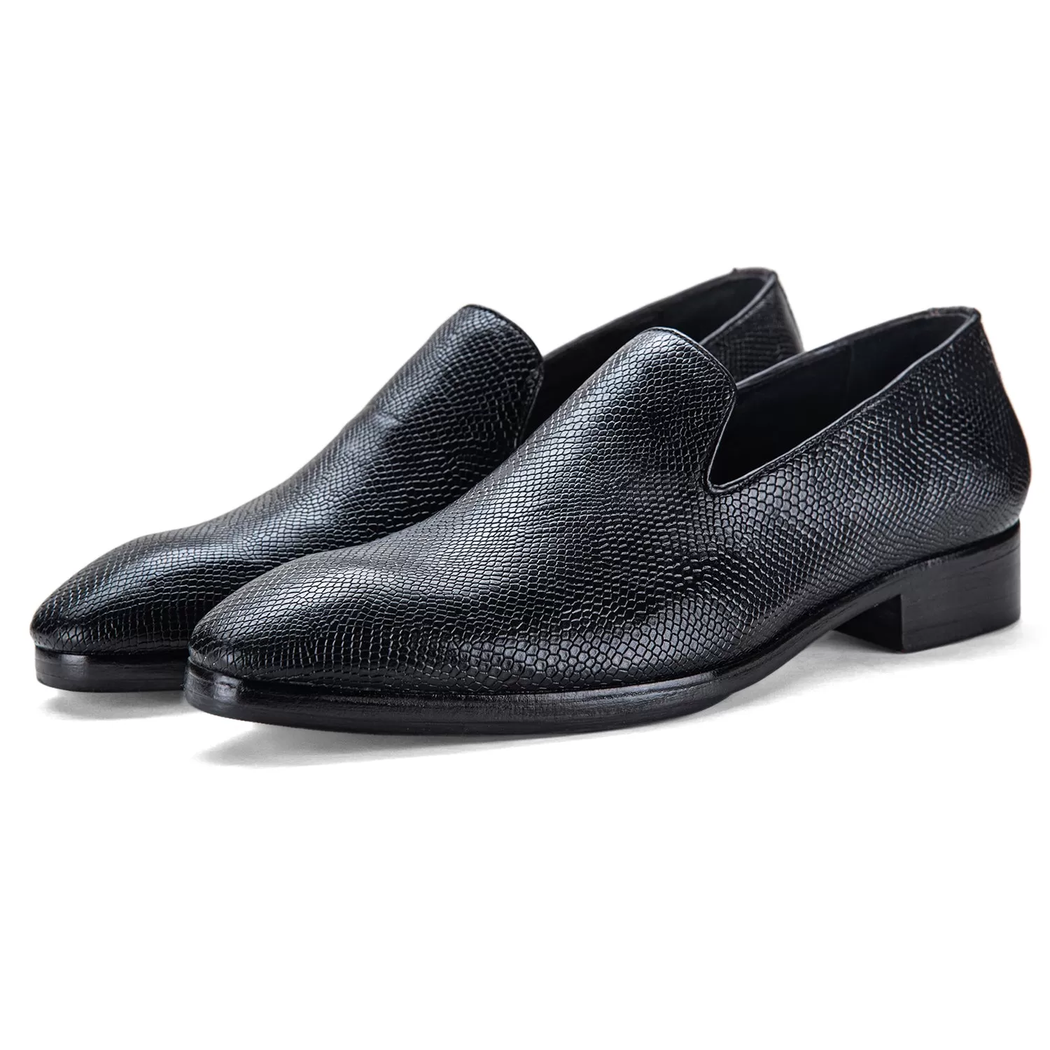 Venetian Loafers - Python Black