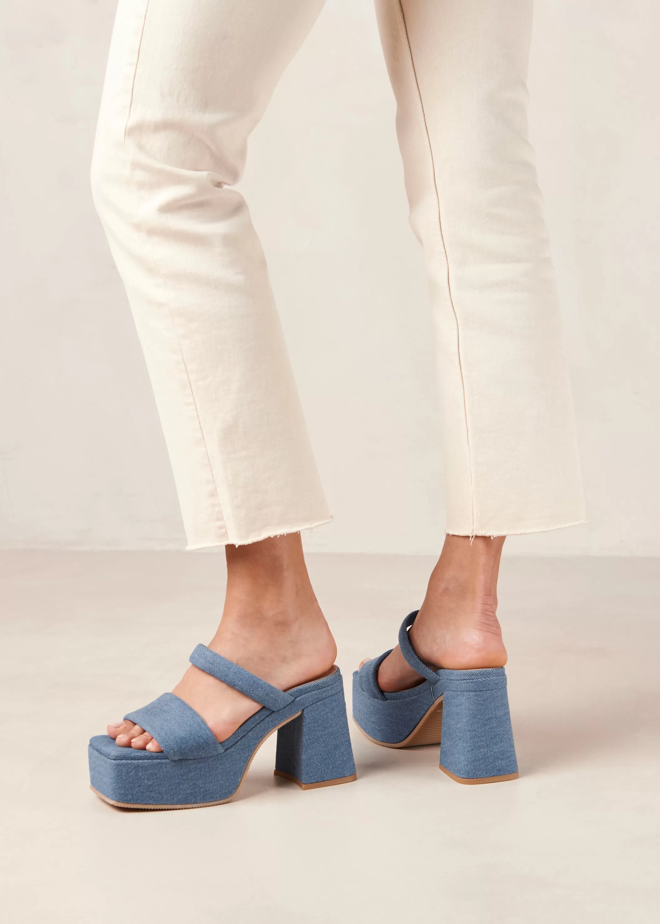 Viviana Denim Blue Denim Sandals