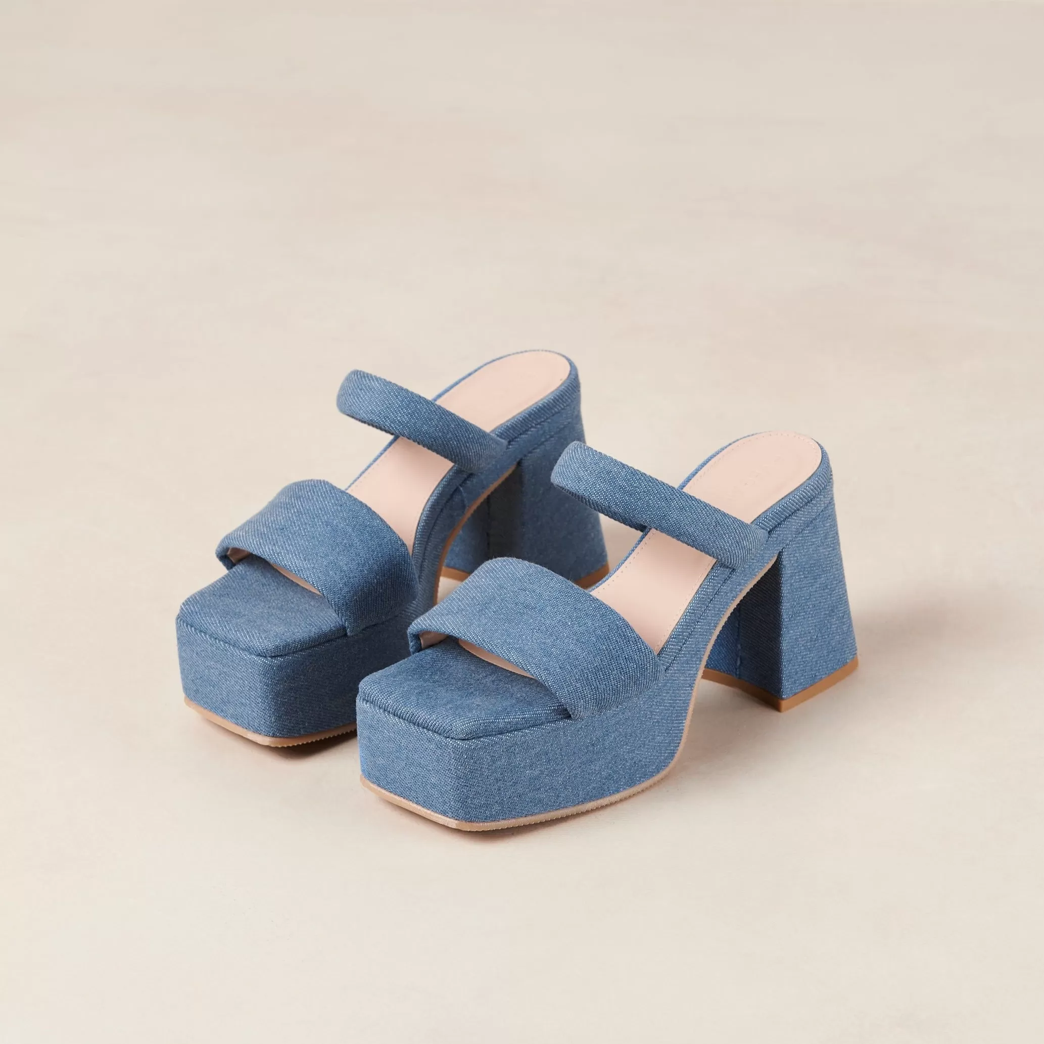 Viviana Denim Blue Denim Sandals