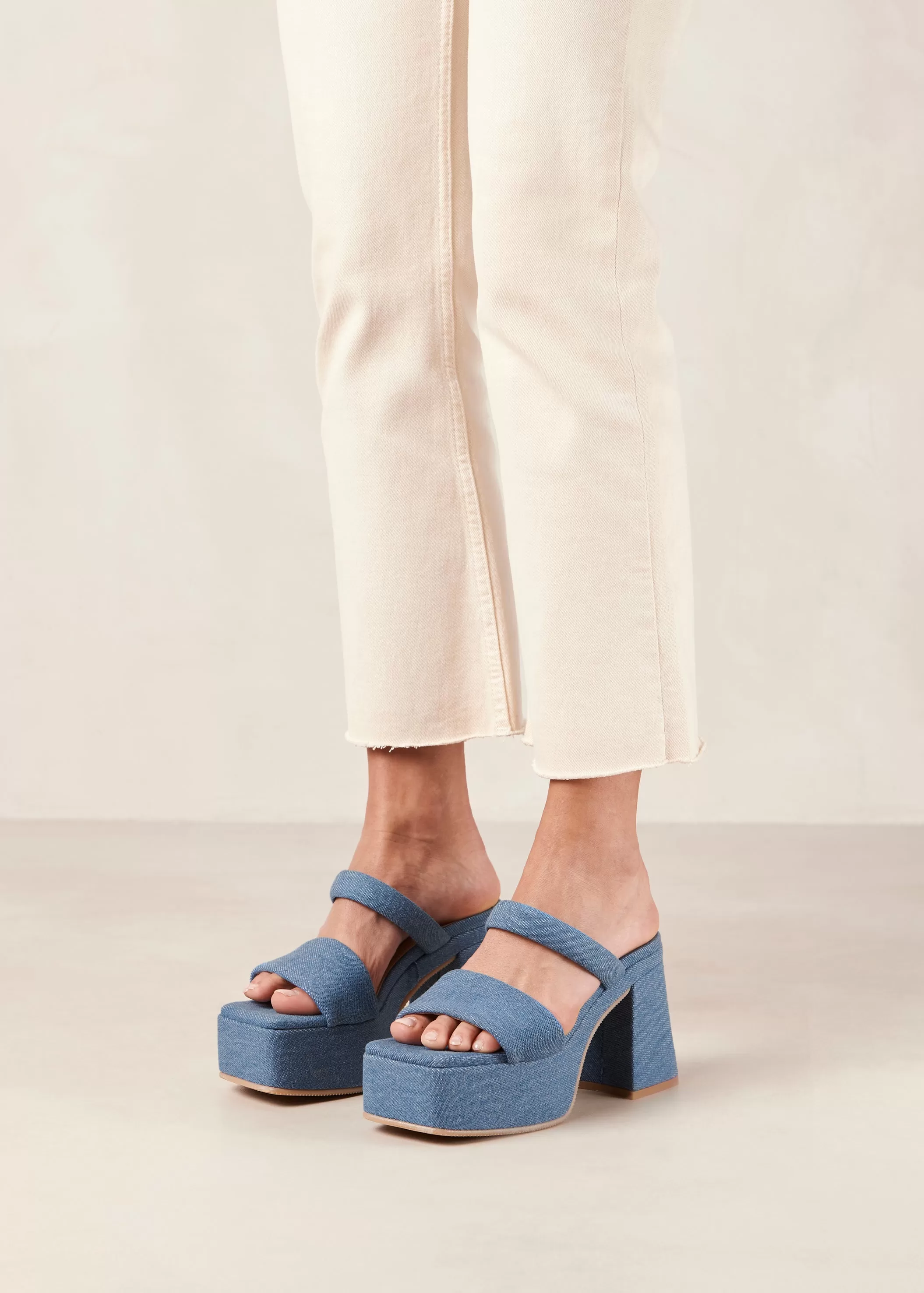 Viviana Denim Blue Denim Sandals