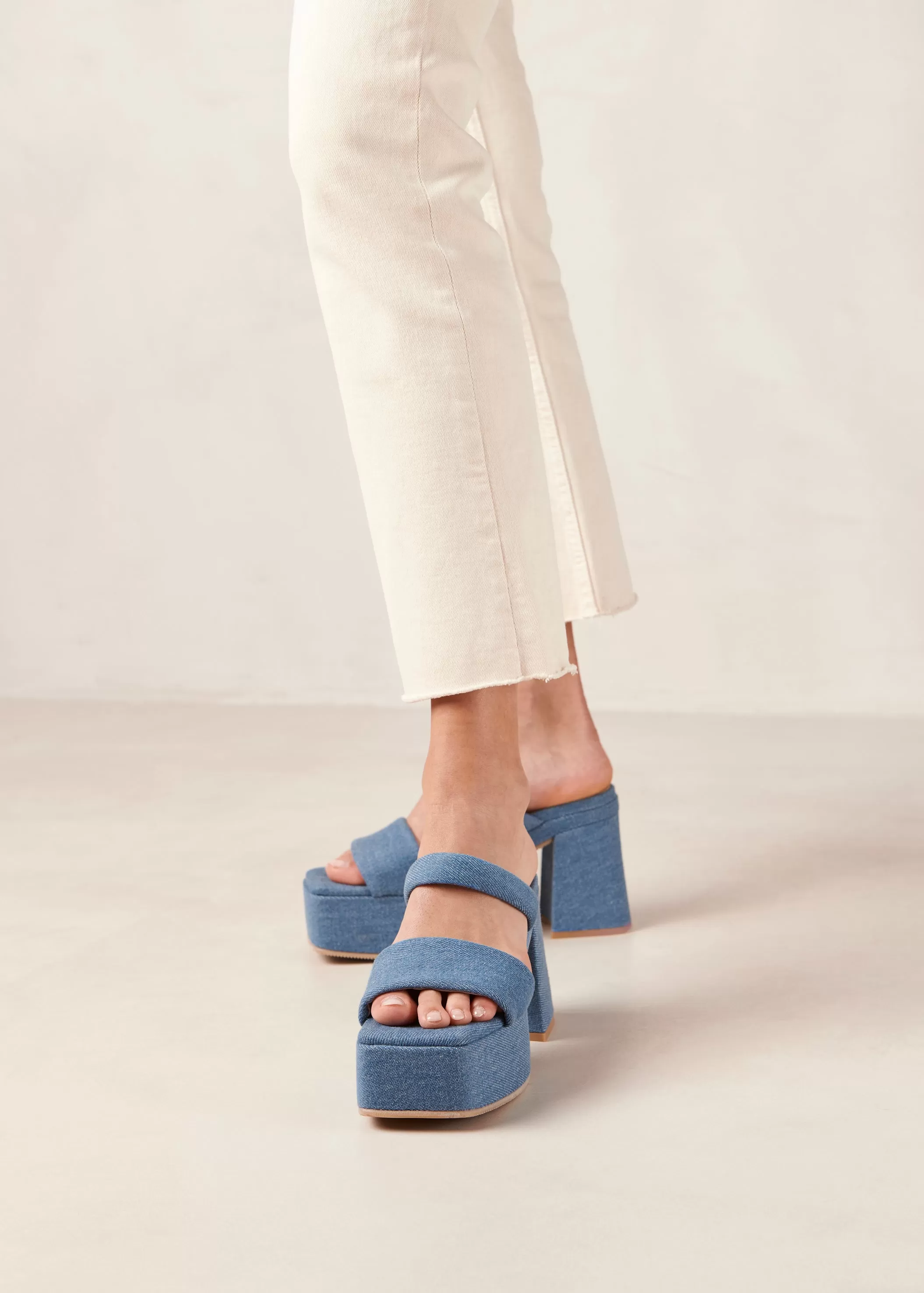 Viviana Denim Blue Denim Sandals