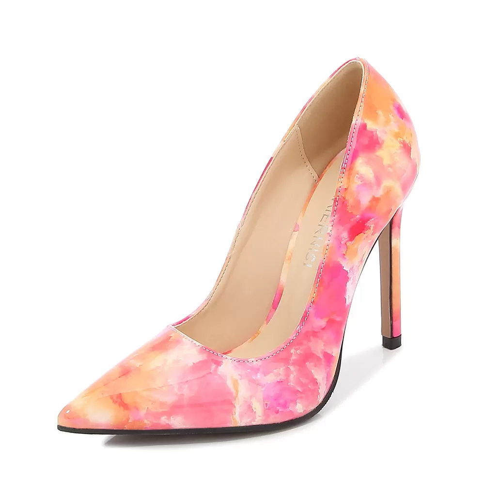 Women's Flora Pointed Toe Shallow Stiletto Heel Pumps