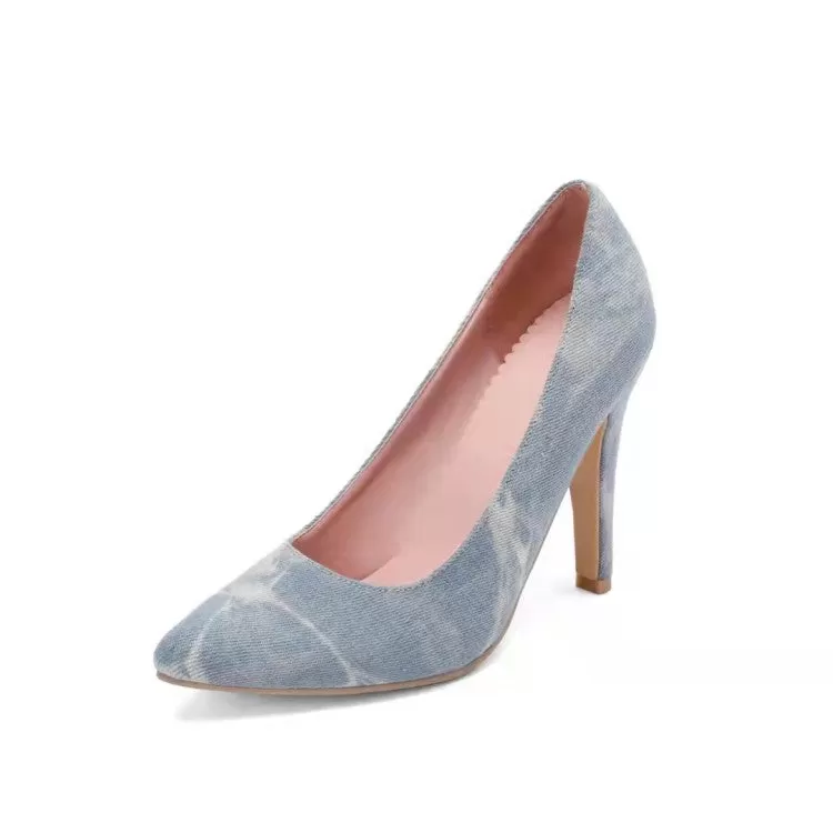 Women's Pointed Toe Tie Dye High Heel Pumps