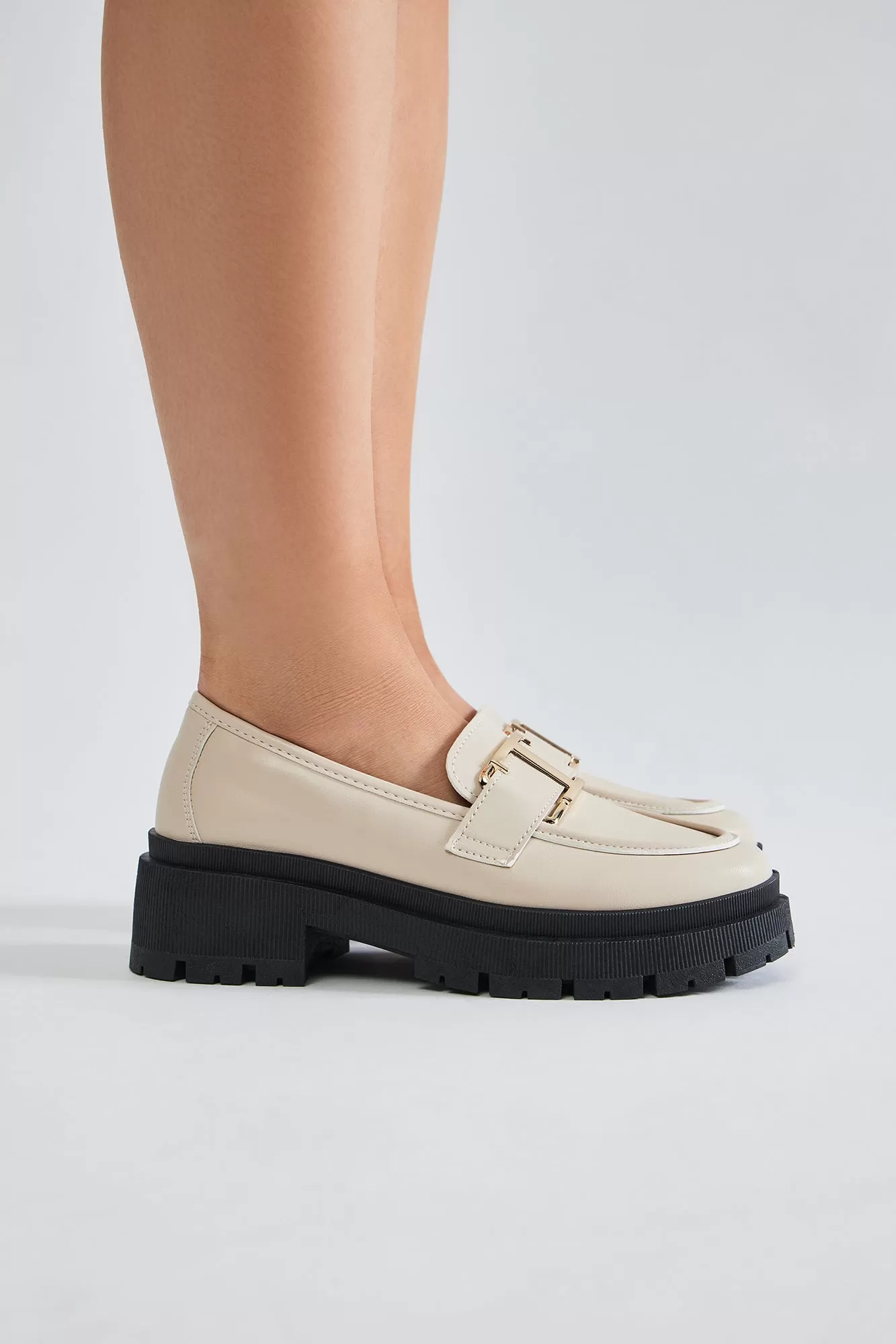 Worth My Time Platform Loafers - Ivory