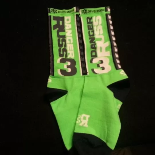 XS SEATTLE SEAHAWKS DANGER RUSS MULTI SPORT SOCKS