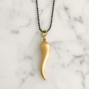 XULU 14kt gold filled Italian horn pendant