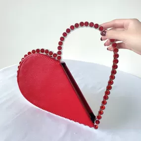 Y6732 - RED HEART PURSE