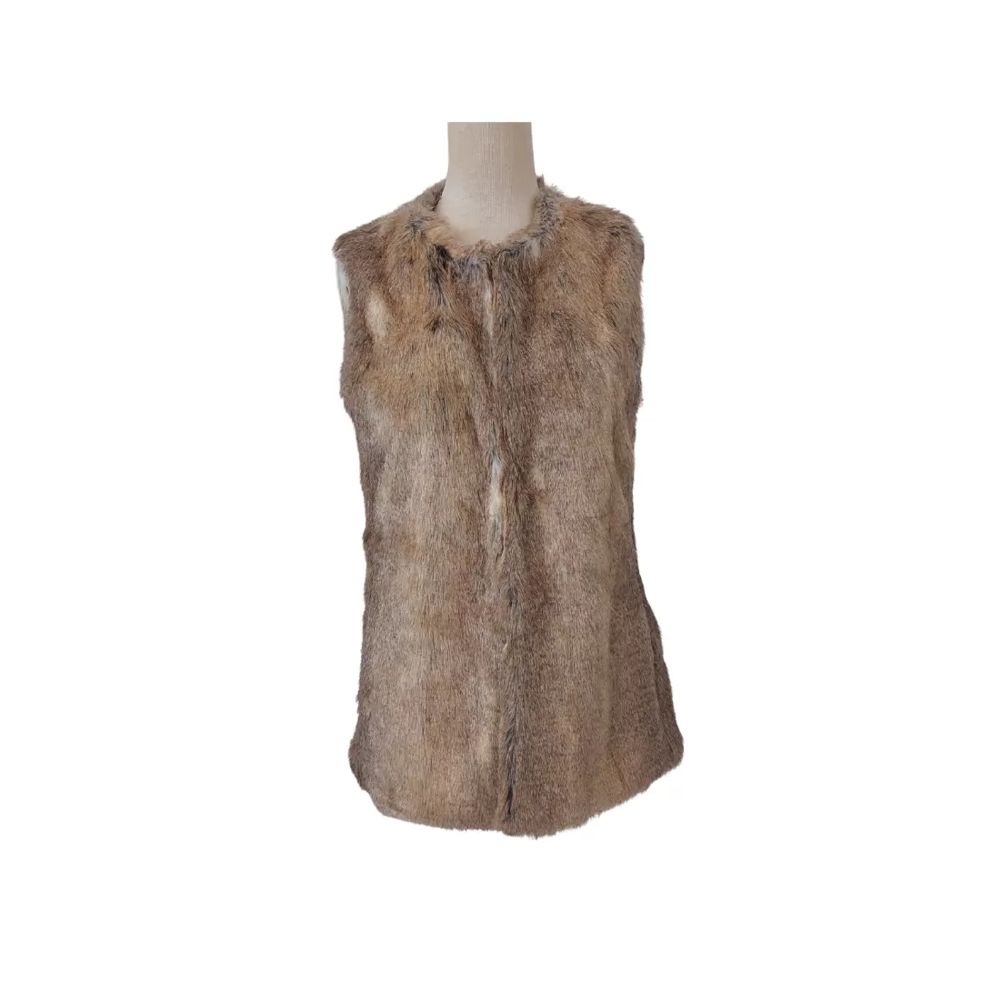 ZARA Faux Fur Sleeveless Jacket  | Like new |