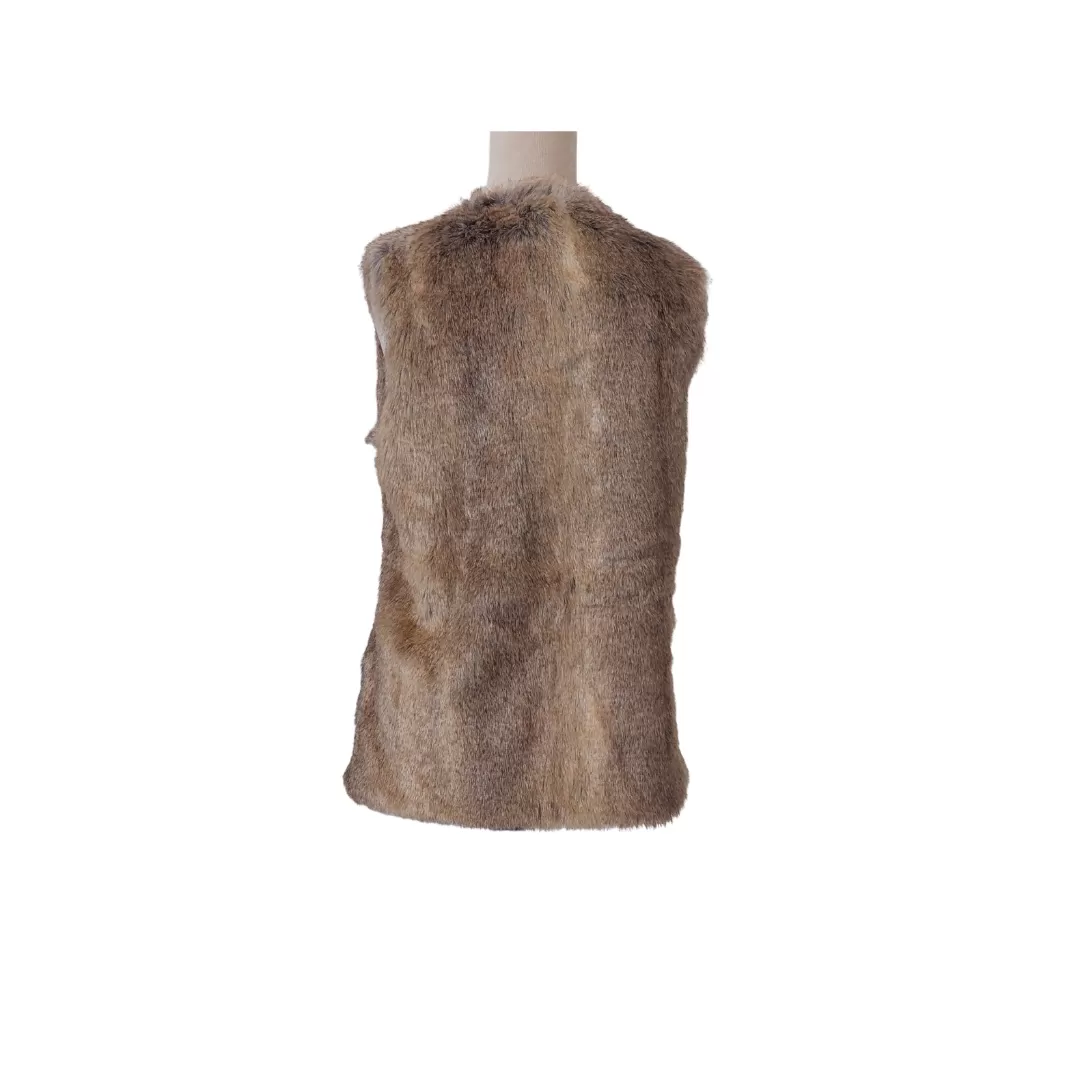 ZARA Faux Fur Sleeveless Jacket  | Like new |